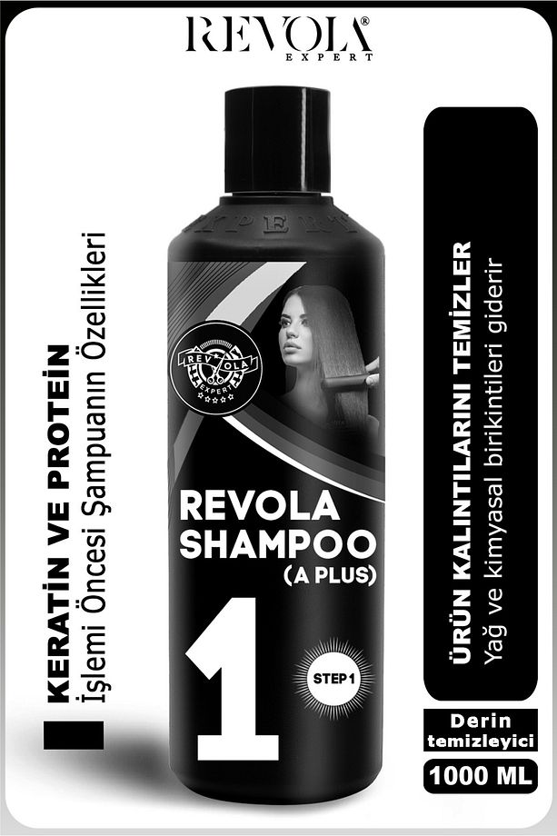 Keratin ve protein öncesi derinlemesine temizlik şampuanı - Saç kutiküllerini açar ve yağı giderir - 1