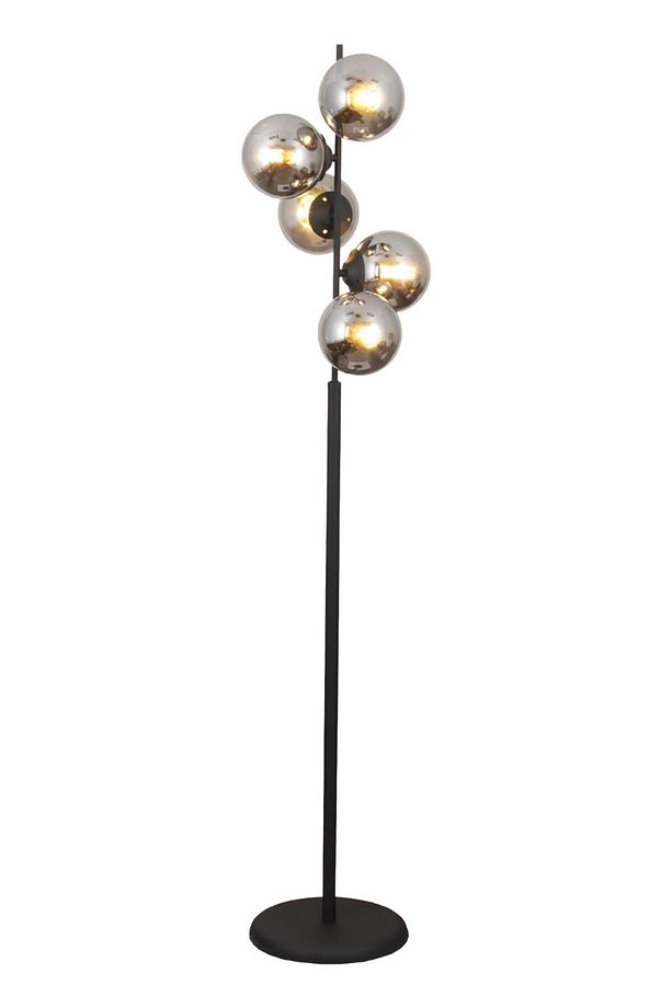 Missy 5 Li Siyah Lambader Füme Camlı Modern , Oturma Odası ,Yatak Odası , Salon Lambader - 4