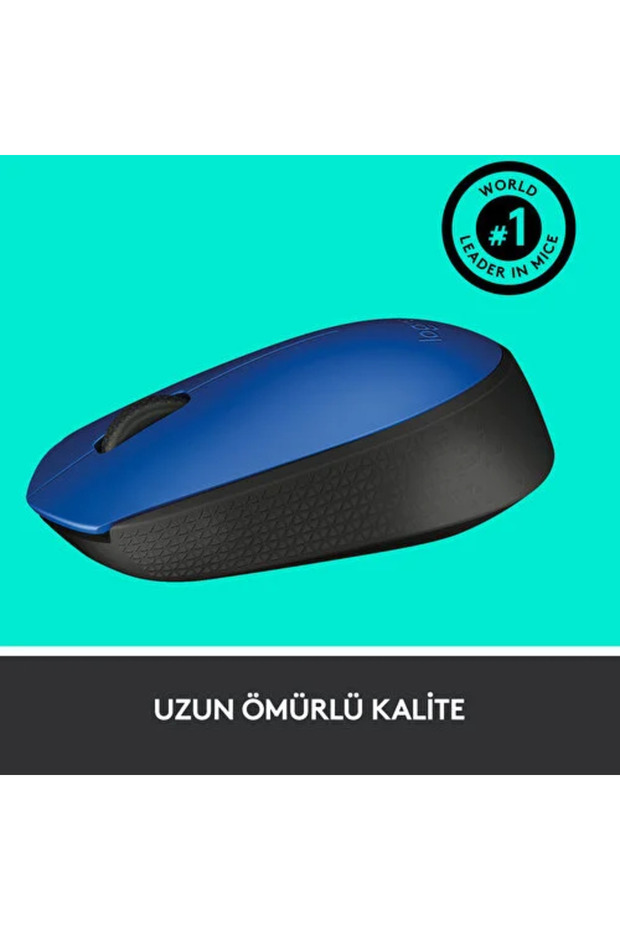 Mouse pentru computer USB compact fără fir M171 albastru 910- 004640 - 5