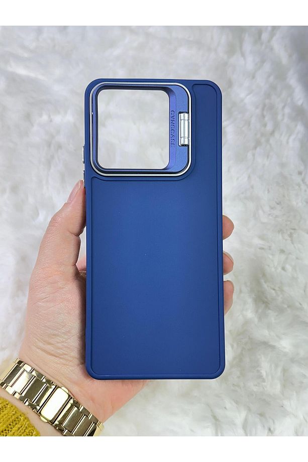 Tecno Spark 10 PRO - Stand Olabilen Tuşu Kolay Basmalı Lansman Süet Kılıf - 2