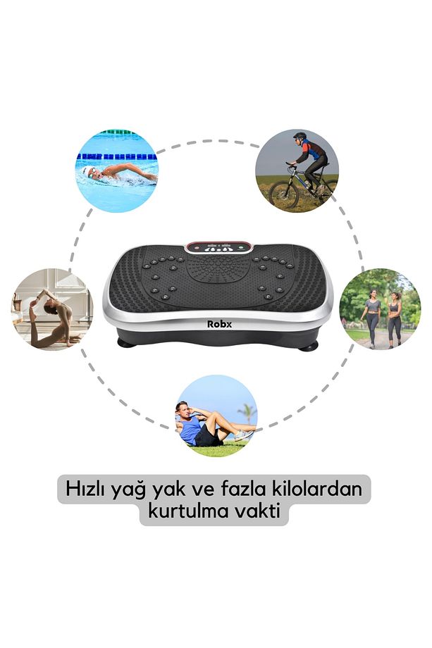 E02 Vibration 2d Yüksek Titreşimli Tüm Vücut Hızlı Yağ Yakma Ve Zayıflama Spor eğzersiz aleti - 4