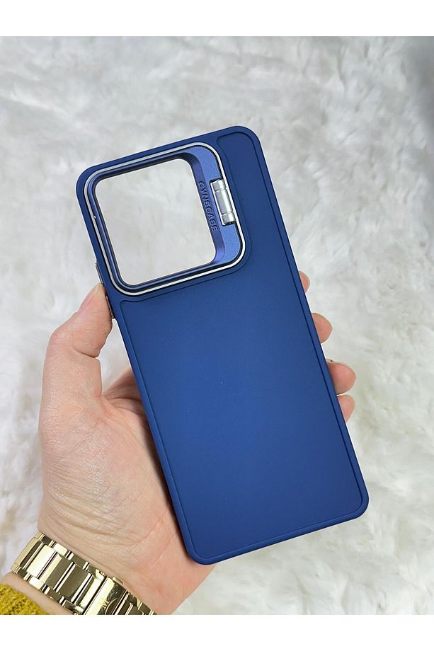 Tecno Spark 10 PRO - Stand Olabilen Tuşu Kolay Basmalı Lansman Süet Kılıf - 1