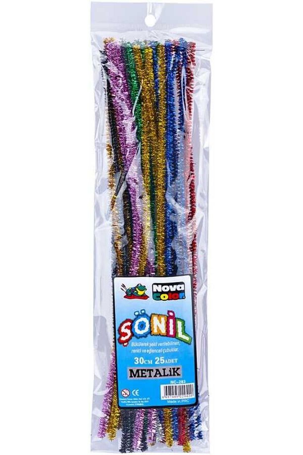 25'li 30cm Metalik Simli Şönil Nc-283 - 1