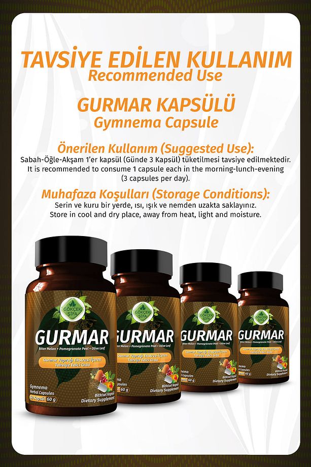 Gurmar Kapsül (GYMNEMA CAPSULE) - 5
