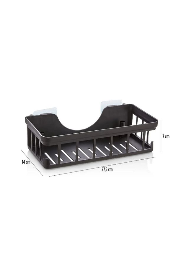 2 Adet Banyo Düzenleyici Şampuanlık Sabunluk 2 Li Set Kendinden Yapışkanlı  Duş Rafı Organizer - 4