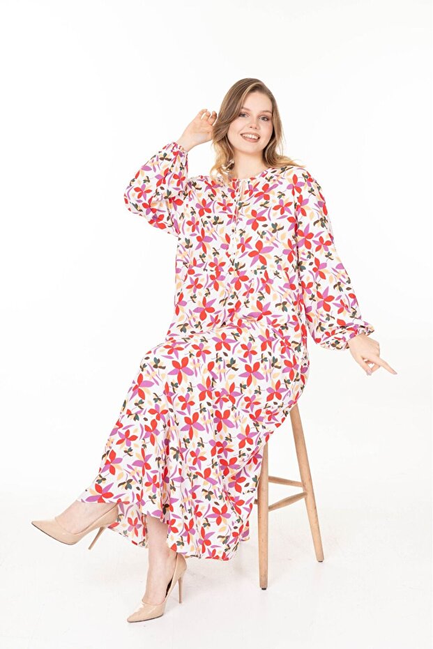 Rochie lungă de vară cu mânecă lungă pentru femei - 3