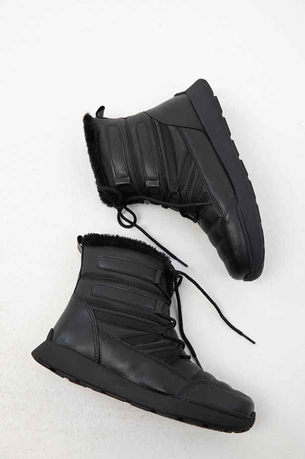 Siyah-Siyah Kadın Bot & Bootie 20137 - 4