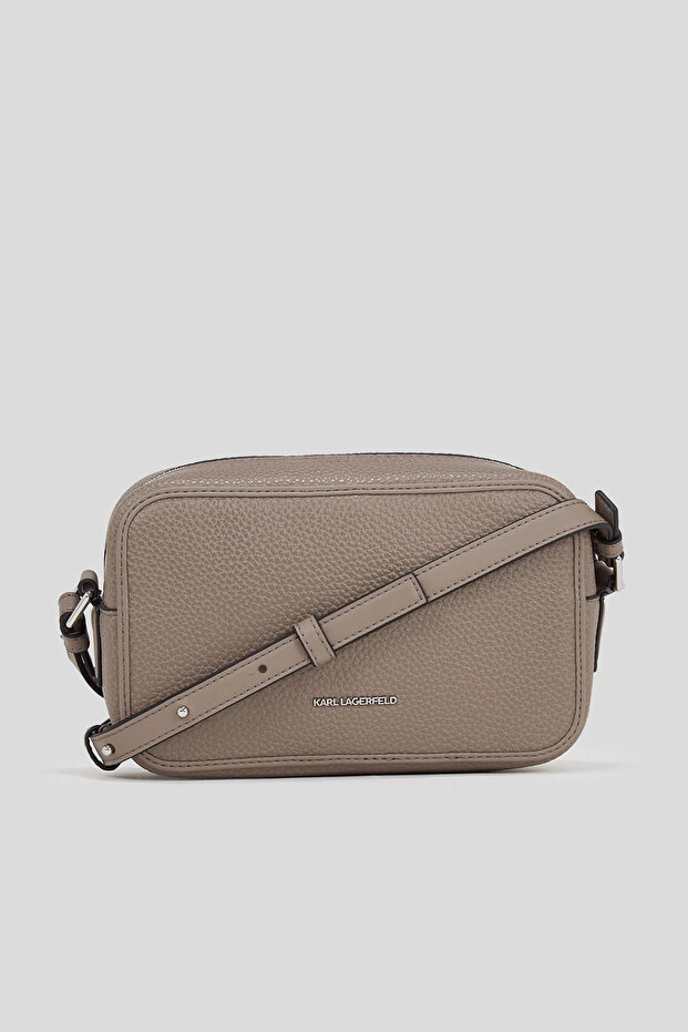 Beżowa damska torebka typu crossbody 12,5X20X8 cm 245W3094 - 2