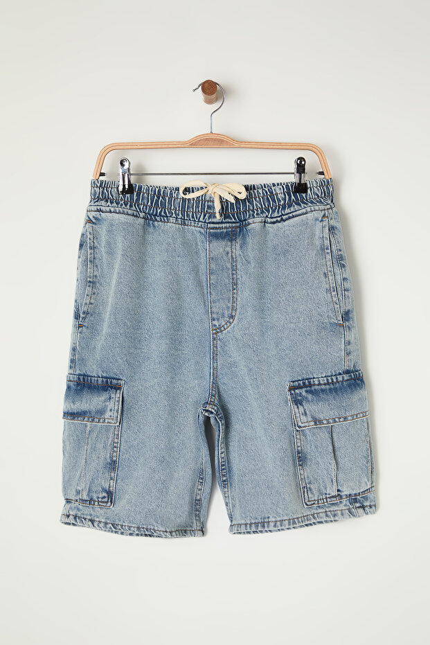 Mavi Regular Fit Kargo Cepli Denim Kot Şort & Bermuda TMNSS24SR00012 - 8