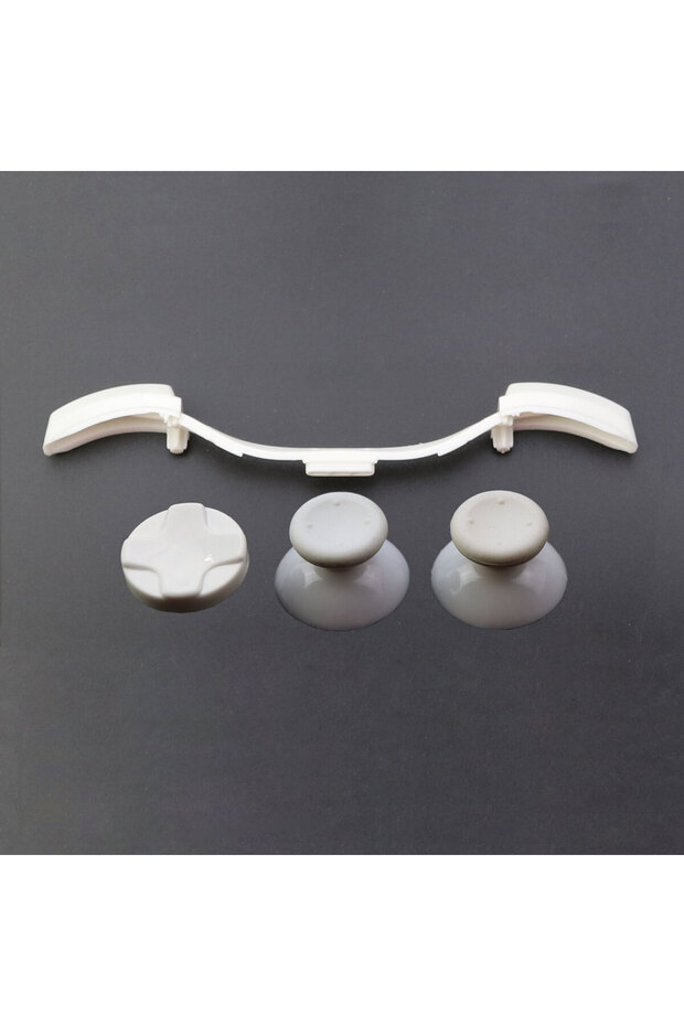 White Lb Rb Bumper Button For Xbox 360 Controller 3d Analog Thumb Sticks Grip Caps Cross D-pad D - 1