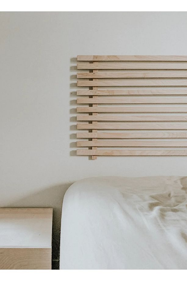 100cm Ahşap Masif Natural Yatak Başlığı 2 Adet Raflı 100cm X 60cm Masif Natural - 2 Adet Raflı - 2