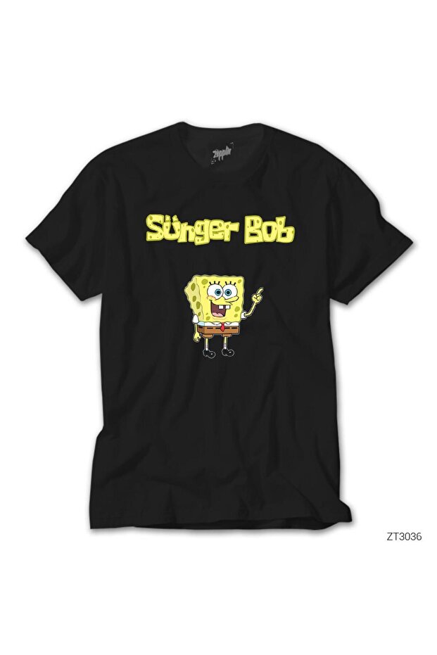 Tricou negru SpongeBob - 1