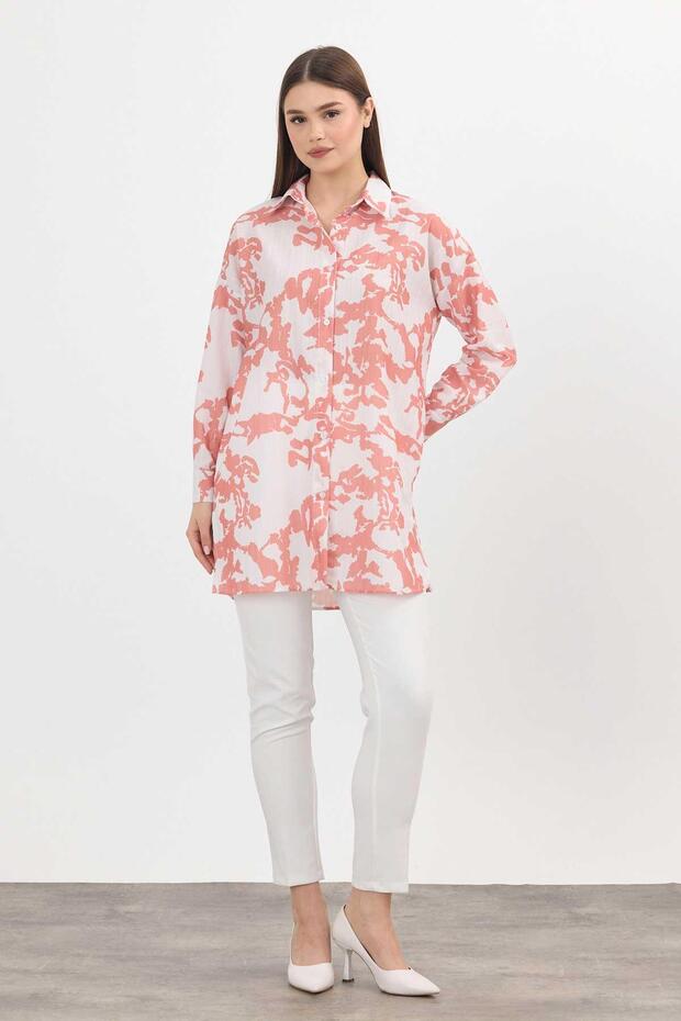 4401A Patterned Salmon Tunic - 2