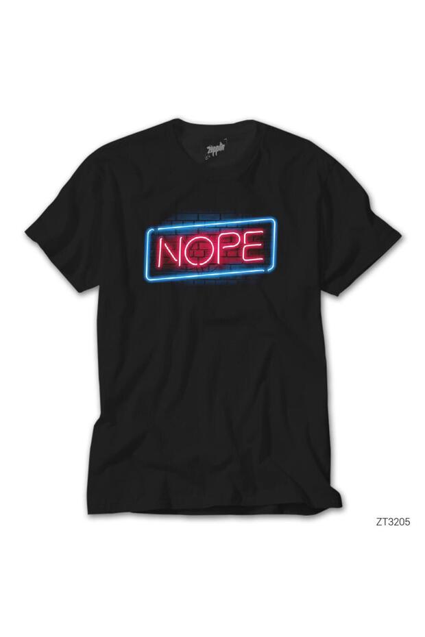 Tricou negru Nope - 1