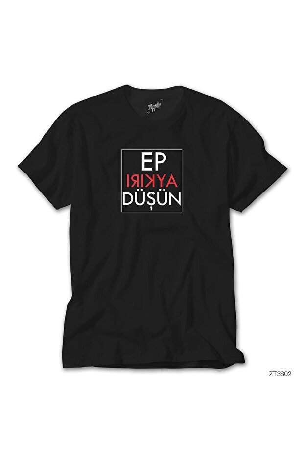 Μαύρο μπλουζάκι Ep Aykırı Düşün - 1