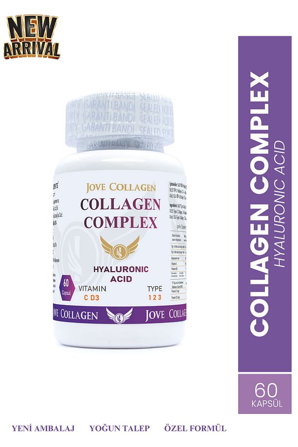 Kollajen Komplex Tip 1-2-3hidrolize Kollajen C Vitamini D3 Vitamini Hyaluronik Asit 60 Tablet - 1