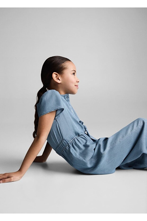 Uzun Denim Tulum - 6