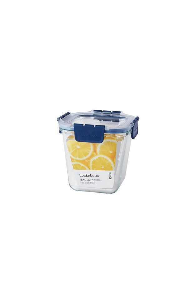 LocknLock Top Class Fırın & Saklama Kabı Kare Kilitli 950 ml - Mavi - 1
