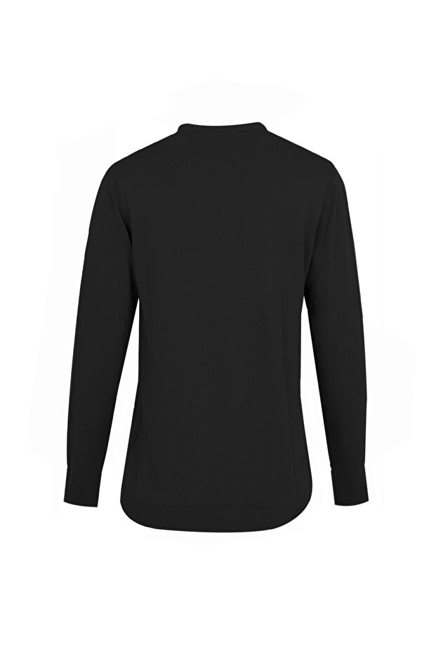 SİYAH V Yaka Triko Kazak - 2