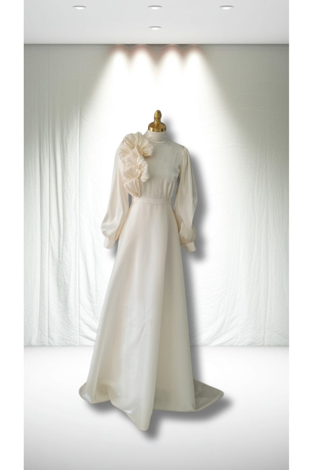 Alin Model Tesettür Nikah Söz Abiye - 6