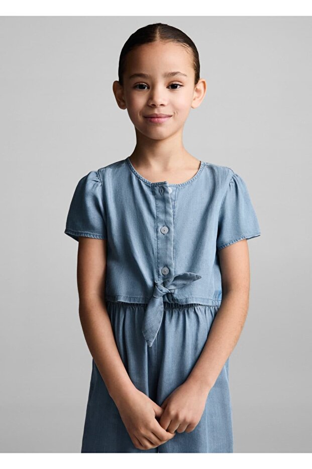 Uzun Denim Tulum - 1