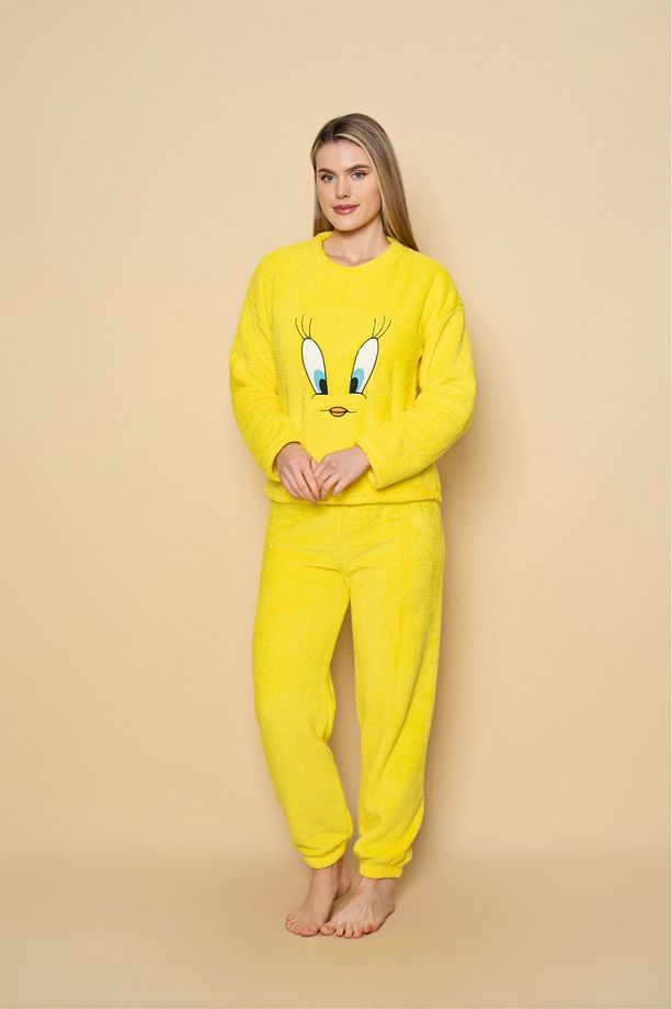 Civciv Peluş Sarı Pijama Takımı - 3