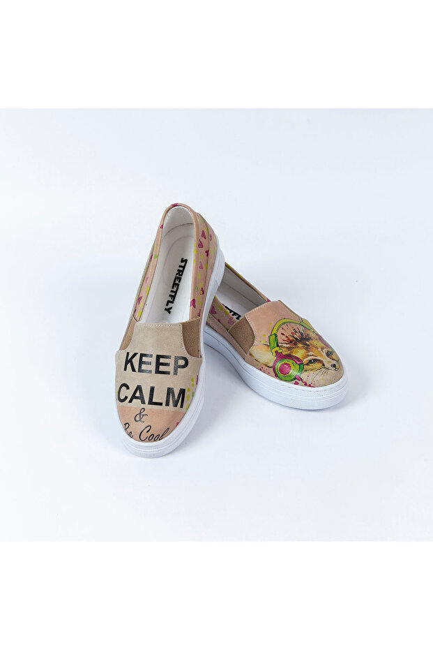 Printed Colorful Music Rhythmm Design Women's Sneakers