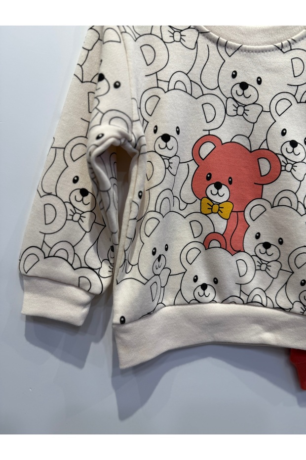 مجموعة مطبوعة على شكل دمية دب - 3