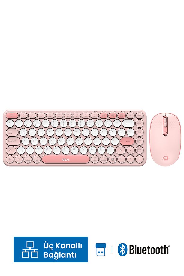 MK350 Creator Pro Combo Sessiz 3 Kanallı Bluetooth + 2.4G Wireless Türkçe Q Klavye Mouse Seti - 1