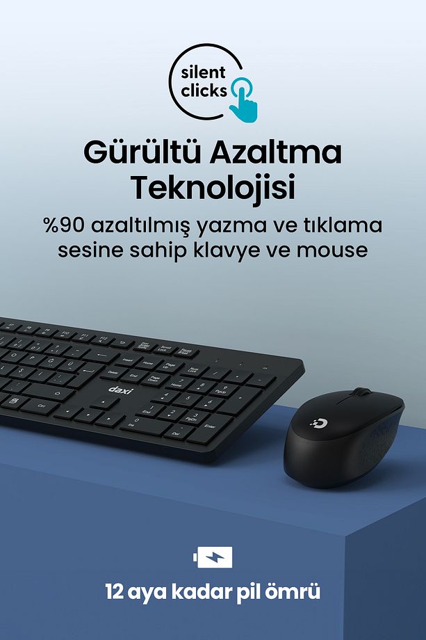 MK150 Wireless Combo Sessiz 2.4GHz Kablosuz Türkçe Q Klavye Mouse Seti - 2