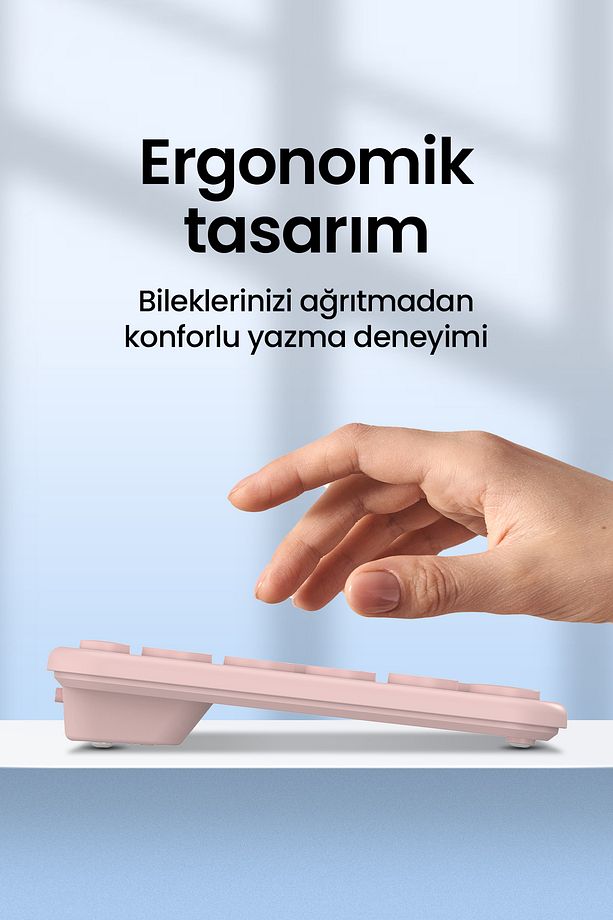 MK250 Elegance Combo Sessiz 2.4GHz Kablosuz Türkçe Q Klavye Mouse Seti - 4