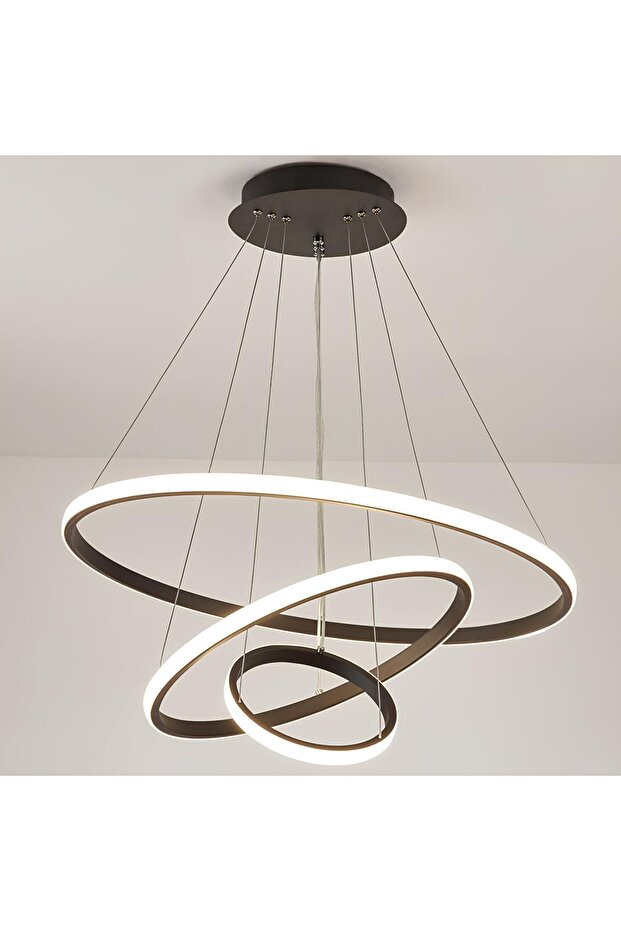 modern 3 lü led avize aydınlatma - 1