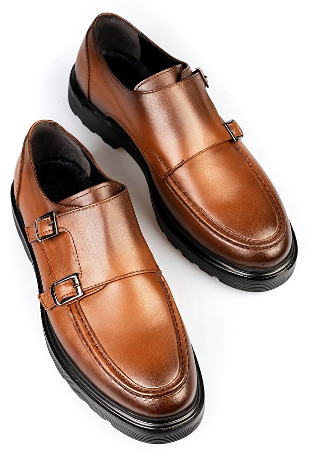 Genuine Leather, Eva Sole, Saddled, Leather Men's Shoes