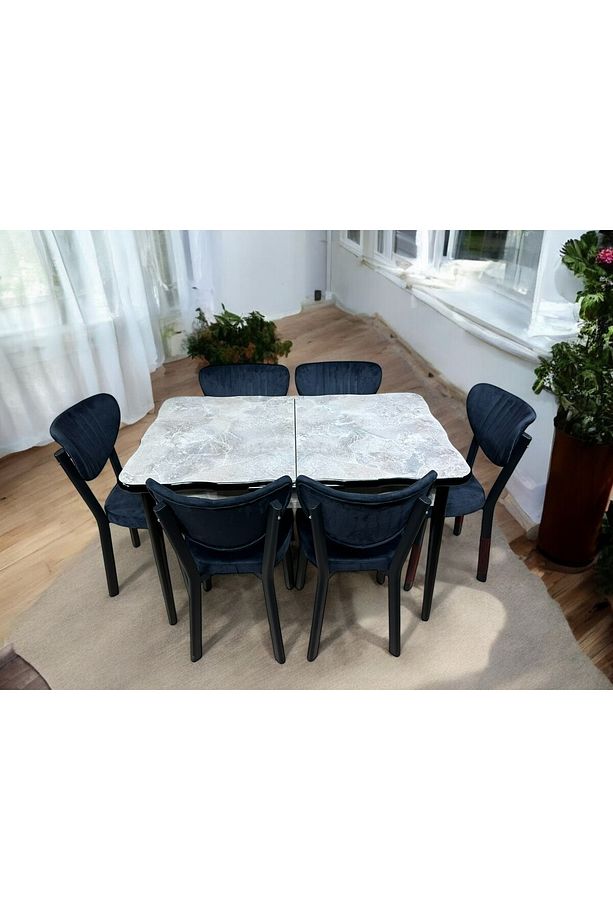MUTFAK MASA TAKIMI 6 KİŞİLİK  GLOSS MAX ( MDF ) - 7