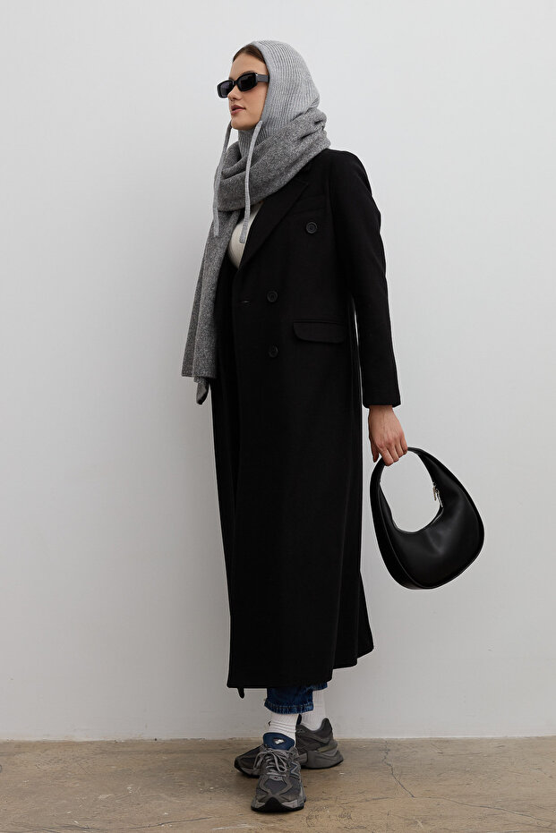 سترة معطف أسود - 2