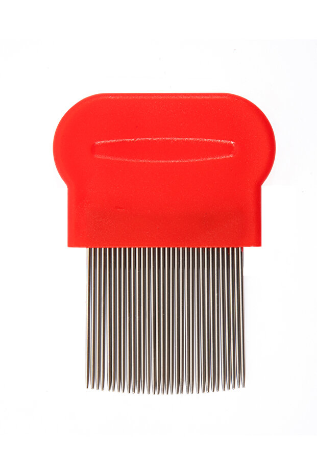 Metal Lice Comb 58 - Red