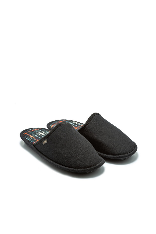 Valentine's Day Promo Men's House Slippers Black-2 41/46