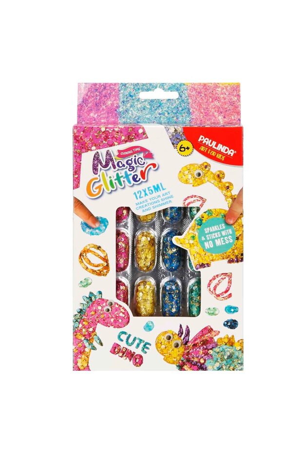 Paulinda Magic Glitter Sevimli Dino Slime Tasarım Seti - 8