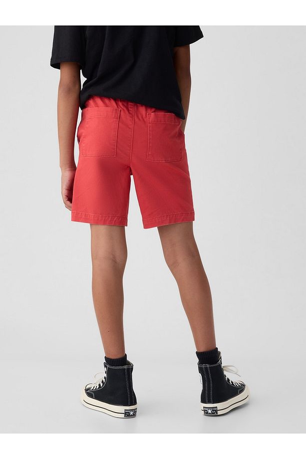 Erkek Çocuk Kırmızı Twill Easy Şort - 4