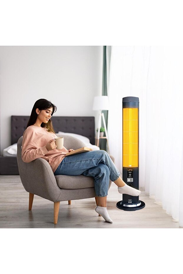 Therapy Smart 2300w Mobil Uyumlu, Uzaktan Kumandalı Ve Programlanabilir Kule Tipi Isıtıcı - 6