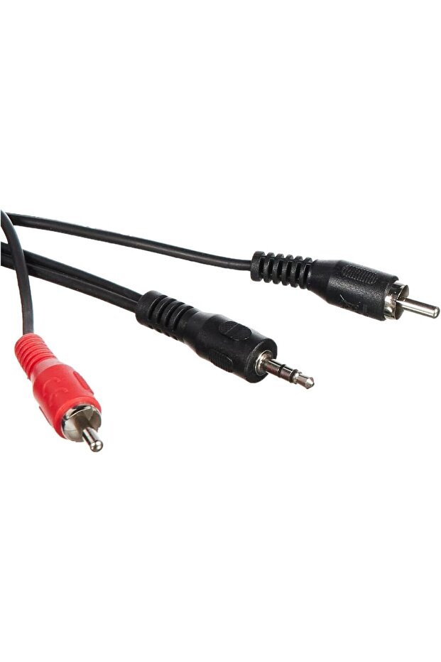 Ses Kablosu 3.5mm - 2RCA Siyah 2m - 1