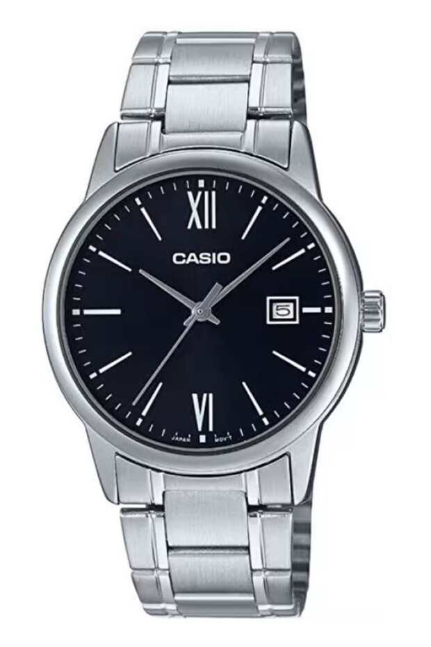 Silver Color Men's Wristwatch with Black Cord