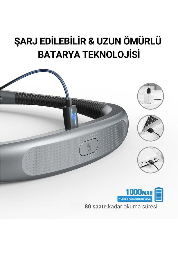 Şarjlı LED Boyun Lambası, Kitap Okuma Işığı, Kamp, Avcı, Balıkçı, Örgü, Tamirci, Kafa Lambası - 4