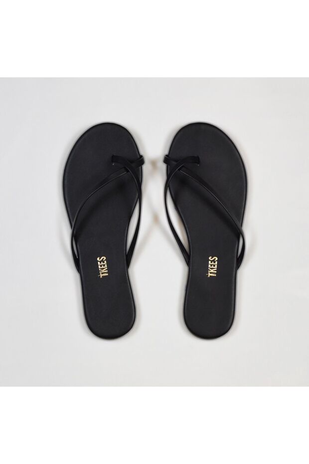 Women's Black Cross Stylish Daily Flip Flops