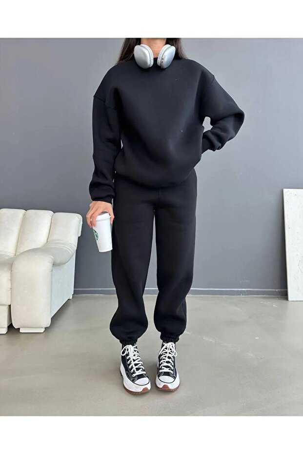 WOMEN'S O-NECK TRACKSUIT SET