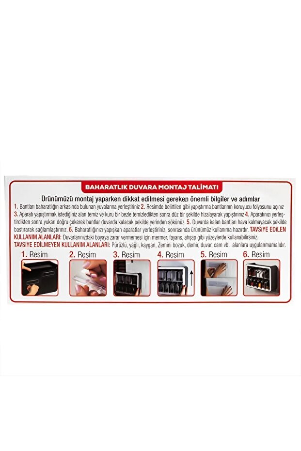 12-Piece Spice Bowl Set with Random Stand - Self-Adhesive and Lid, Labeled - 3