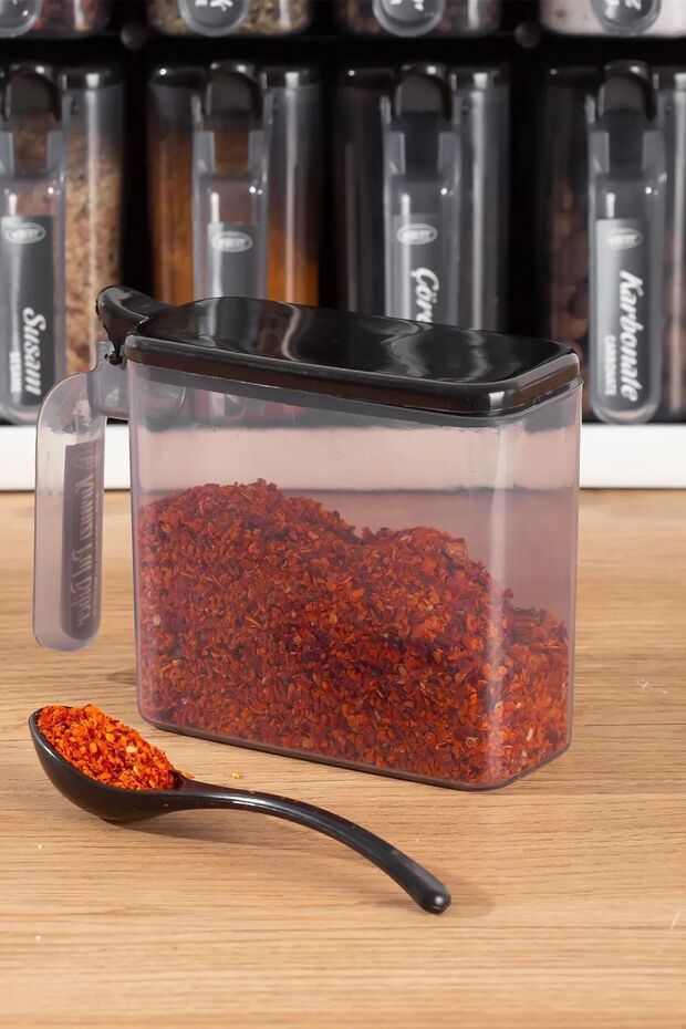 12-Piece Spice Bowl Set with Random Stand - Self-Adhesive and Lid, Labeled - 2