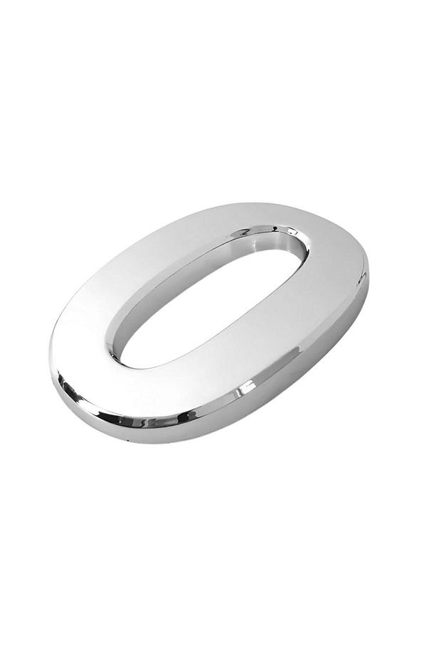Yapışkanlı Kapı Numarası Küçük Boy 50 mm 5 cm Numara 0 Rakam Sıfır Sayı Krom Renk Numaralar 1 Adet - 5
