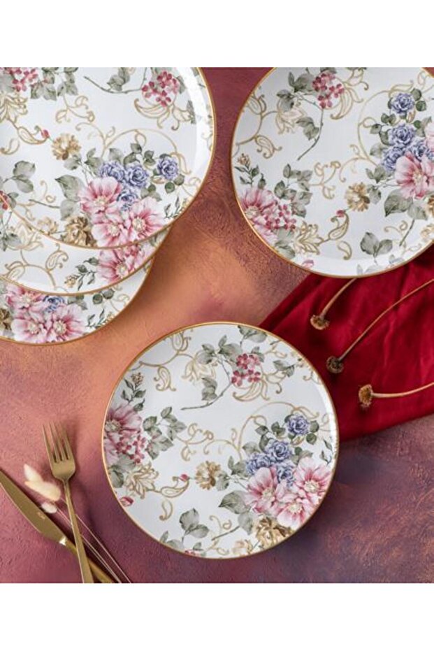 Rosa 6 Lı Servis Tabağı 26 Cm - 1