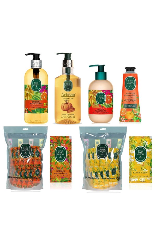 Eyüp Sabri̇ Tuncer Bodrum Mandarin Vegan Gourmet Liquid Soap, Lotion, Cream, Wet Wipes
